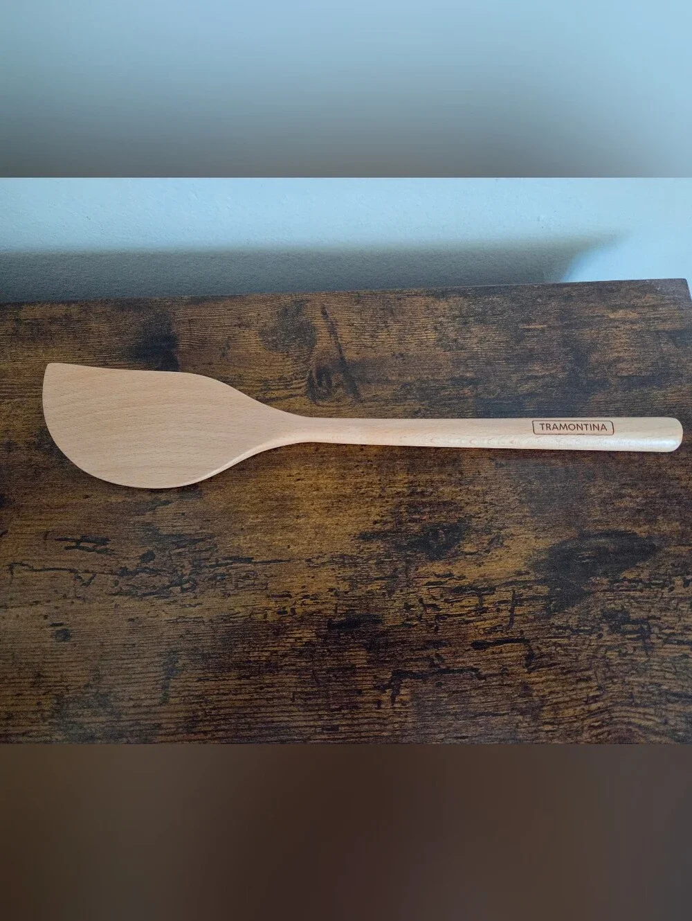 Tramontina Natural Wood Spatula - Beechwood Cooking Spoon